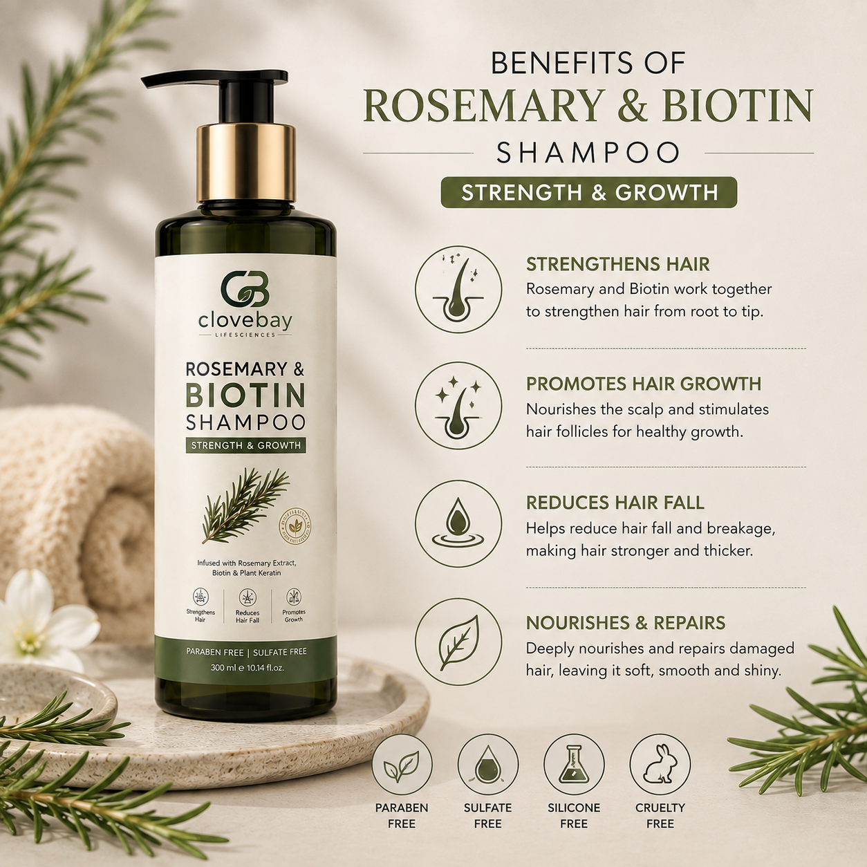 Rosemary & Biotin Shampoo